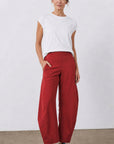 Grietje | Comfortabele Barrel Broek met Hoge Taille