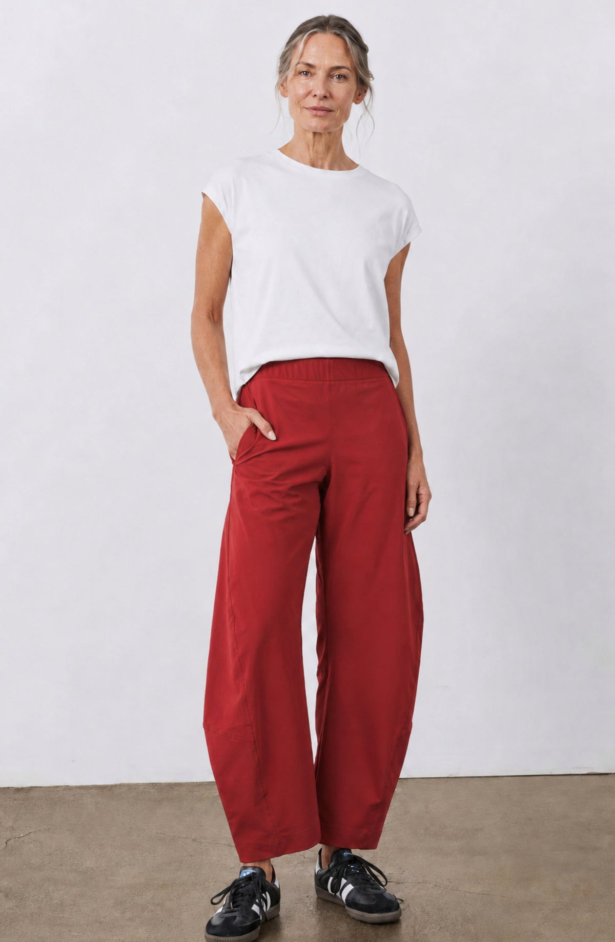 Grietje | Comfortabele Barrel Broek met Hoge Taille