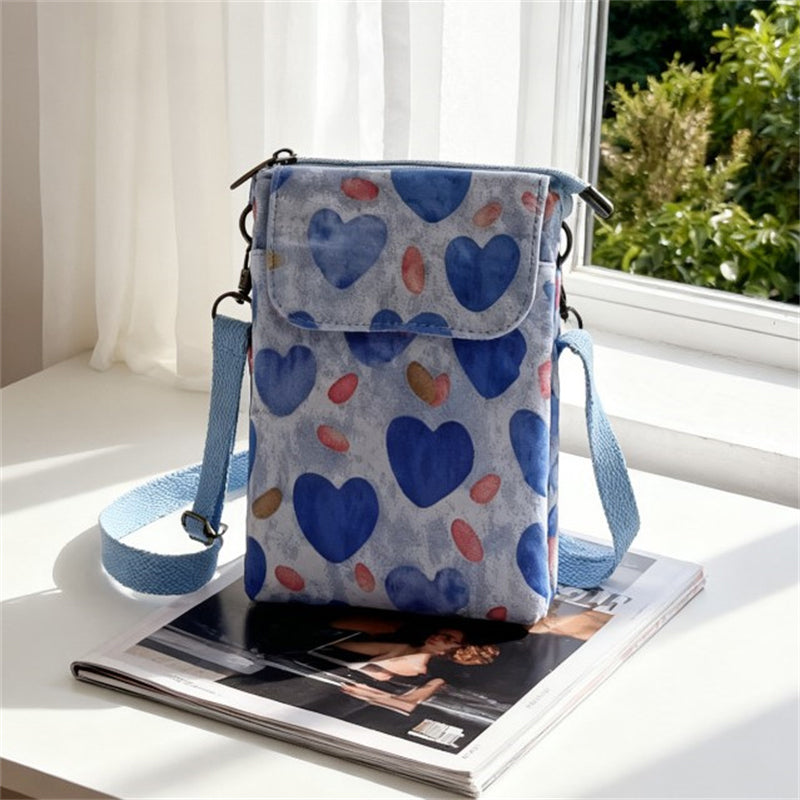 Elvira - Vintage Schoudertas met rits en magnetische sluiting