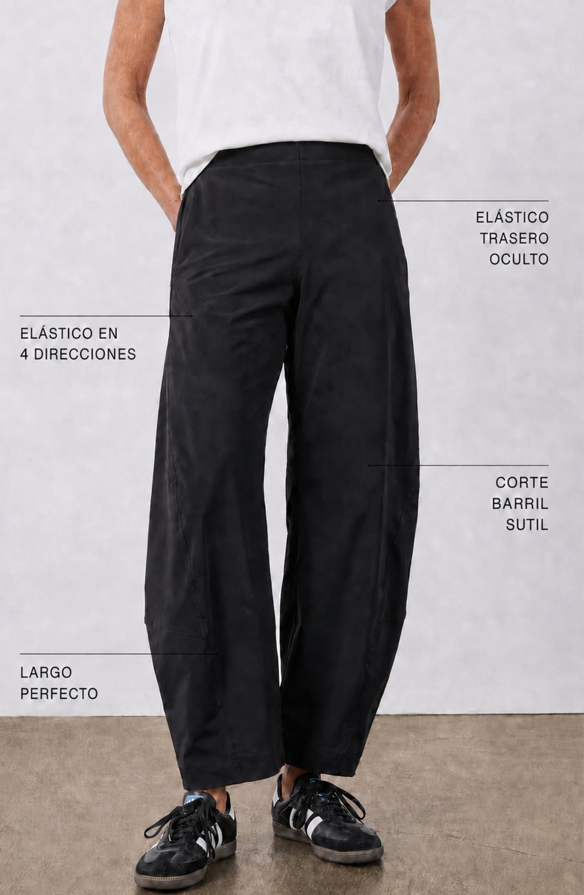 Grietje | Comfortabele Barrel Broek met Hoge Taille