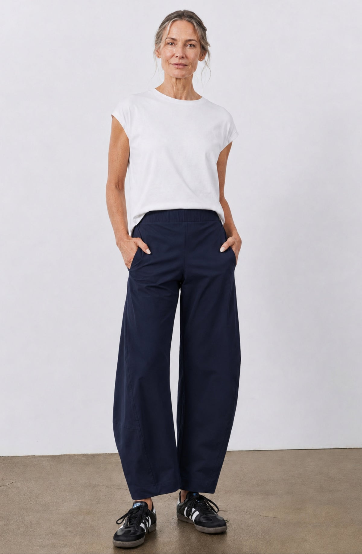 Grietje | Comfortabele Barrel Broek met Hoge Taille