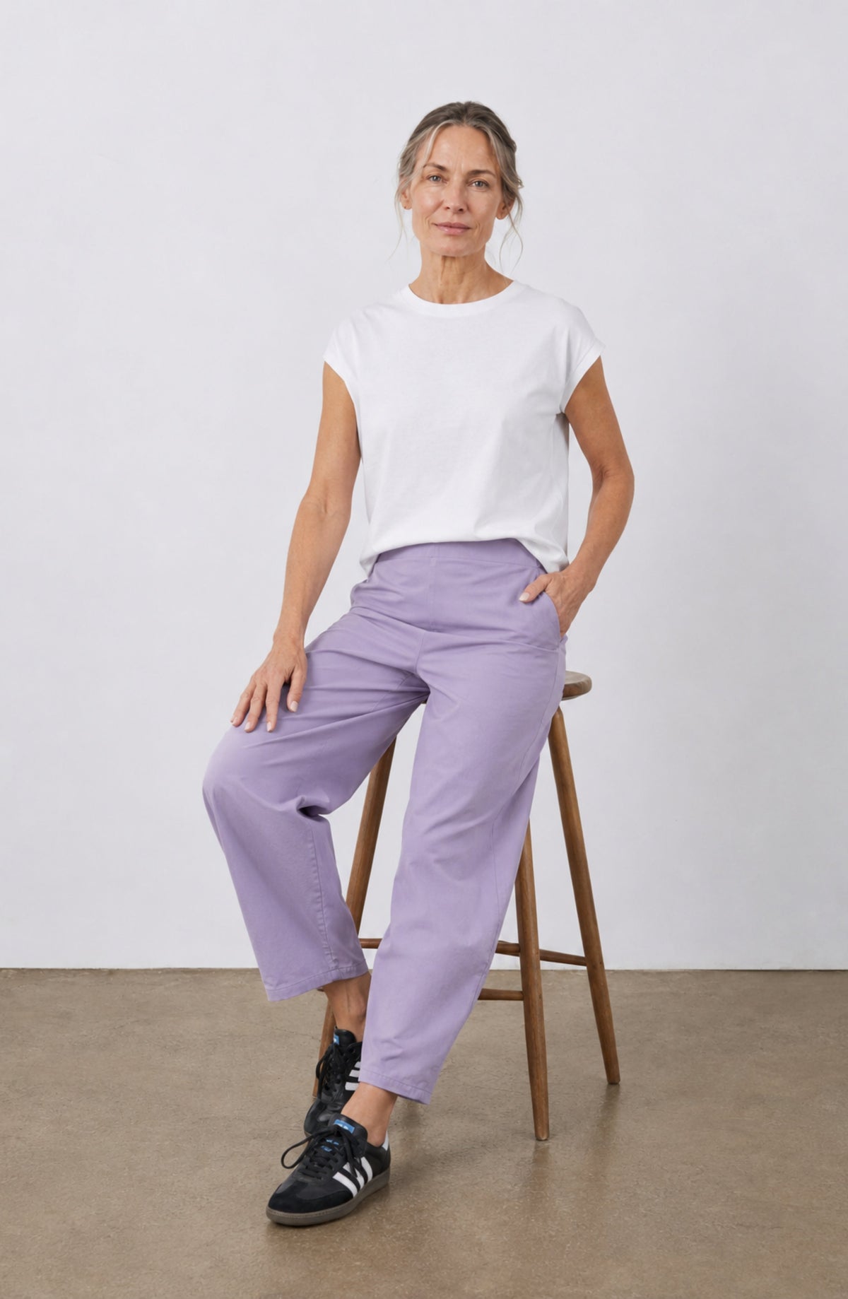 Grietje | Comfortabele Barrel Broek met Hoge Taille