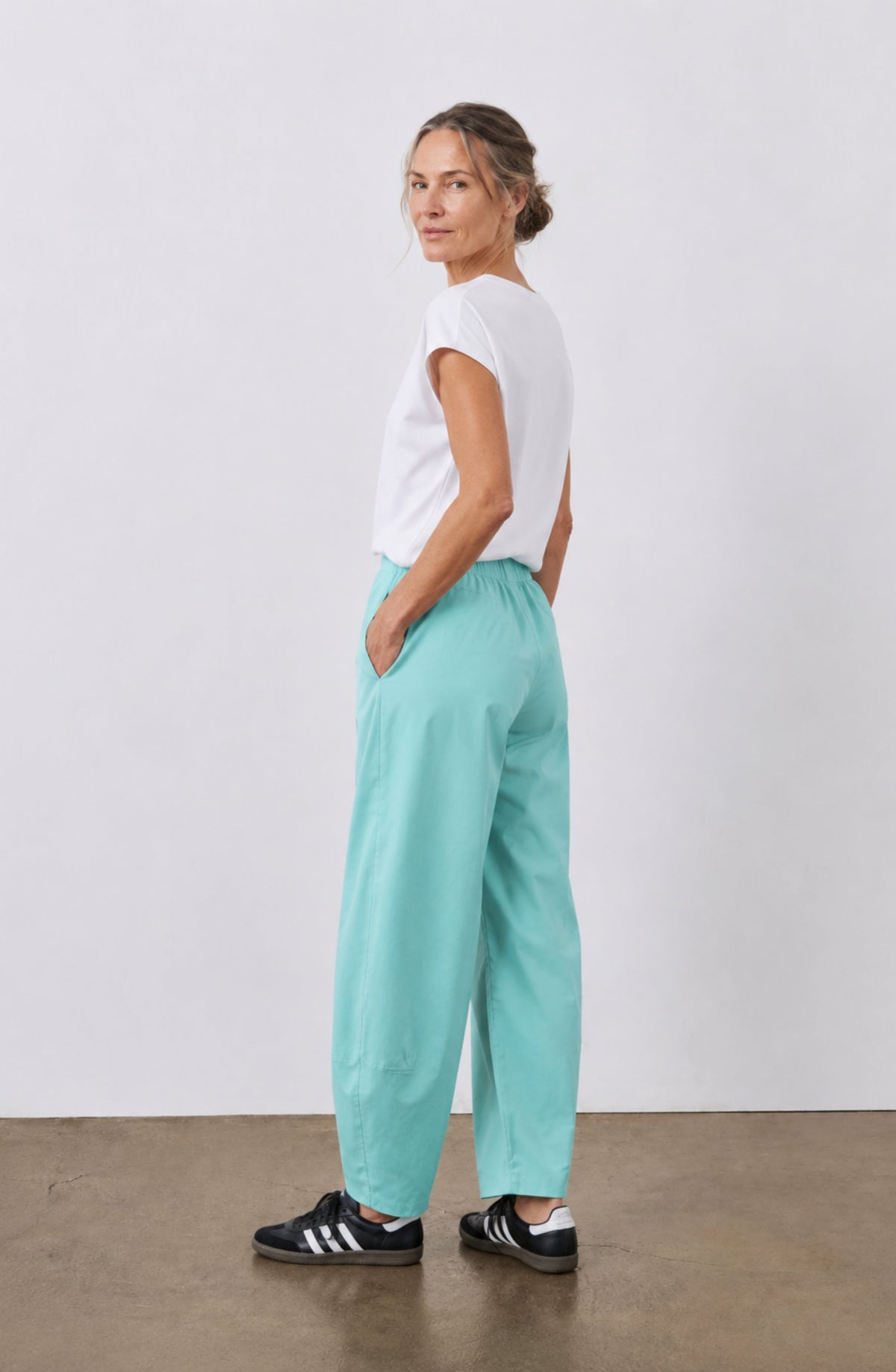 Grietje | Comfortabele Barrel Broek met Hoge Taille
