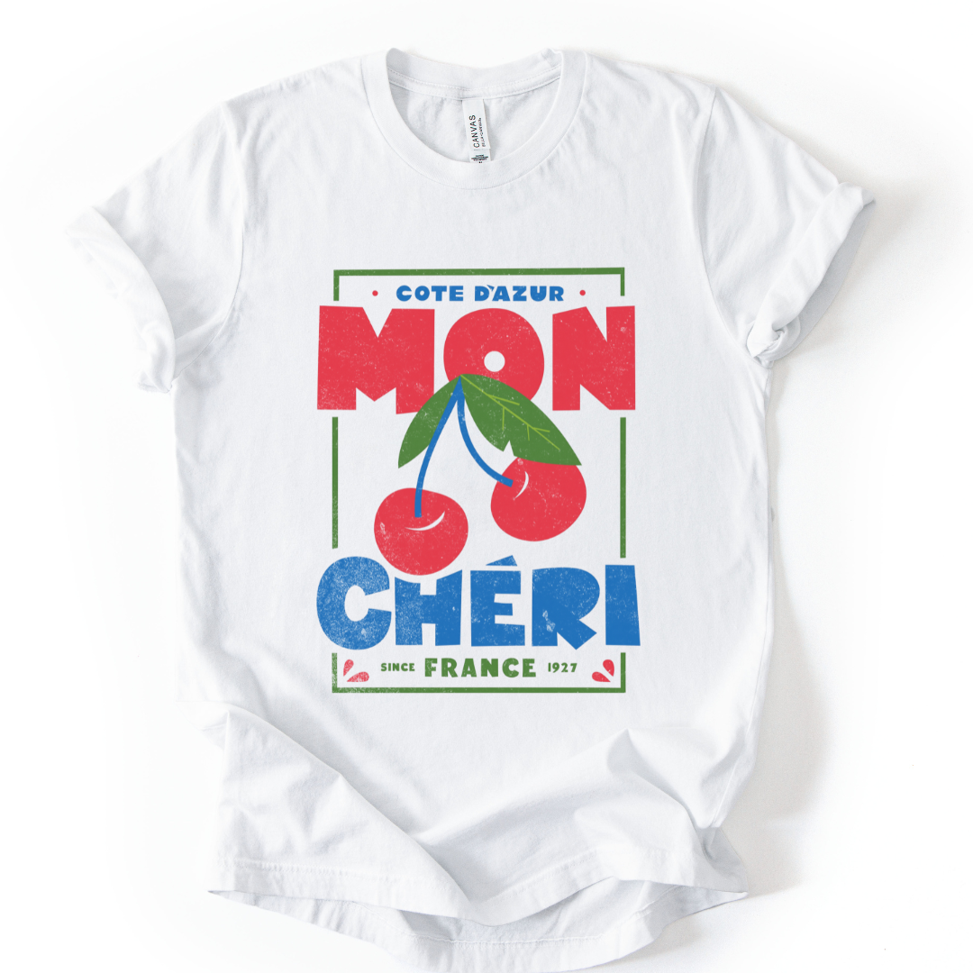 Mon Cheri - Bella Canvas Super Zachte Standaard Pasvorm T-shirt
