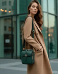 Irma | Compacte Leer-Look Schoudertas voor Dames
