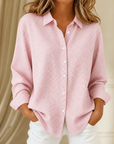 Linde | Blauw wit geruite blouse