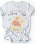 Papaverzaad, Vervaagde Vintage Print - Bella Canvas Super Zachte Standaard Fit T-shirt