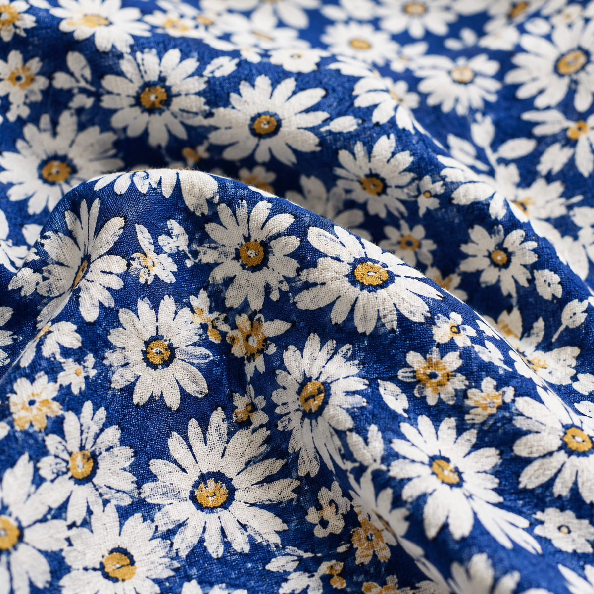 Daisy - Blauwe Tuin Pocket Maxi Jurk