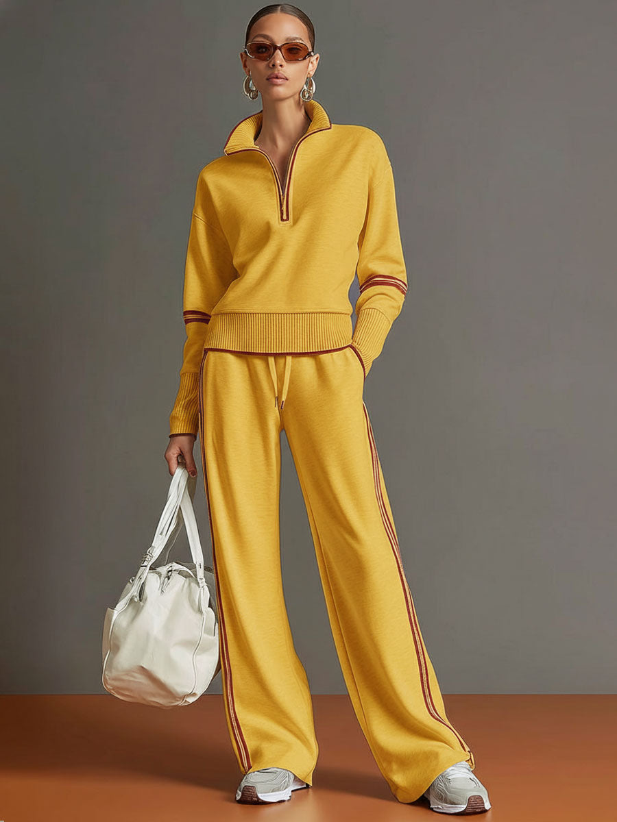 Marieke – Comfortabel set met brede pijpen