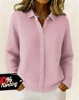 Amber – Dé gebreide cardigan met knoopsluiting