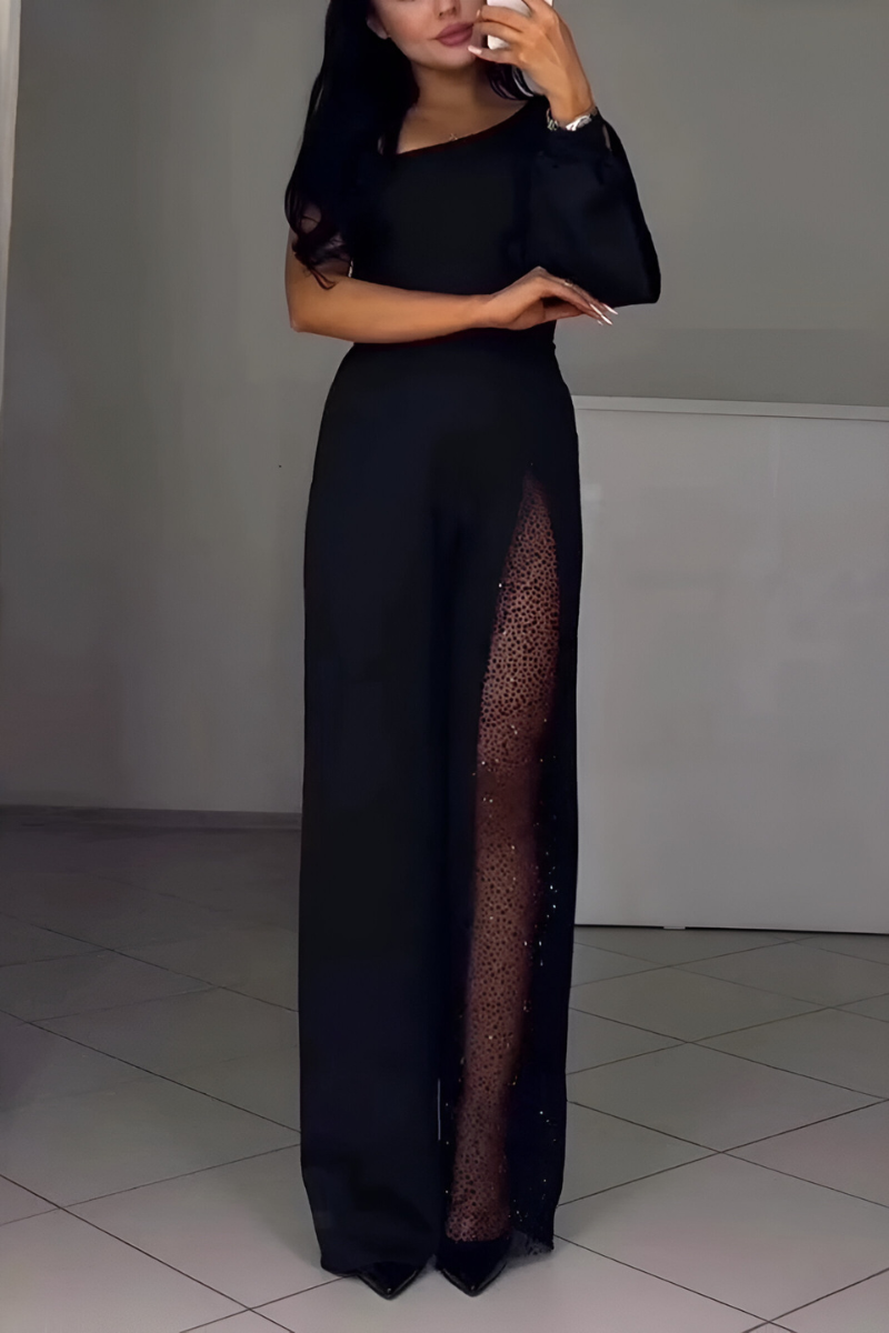 Soof | Elegante jumpsuit met glanzende details