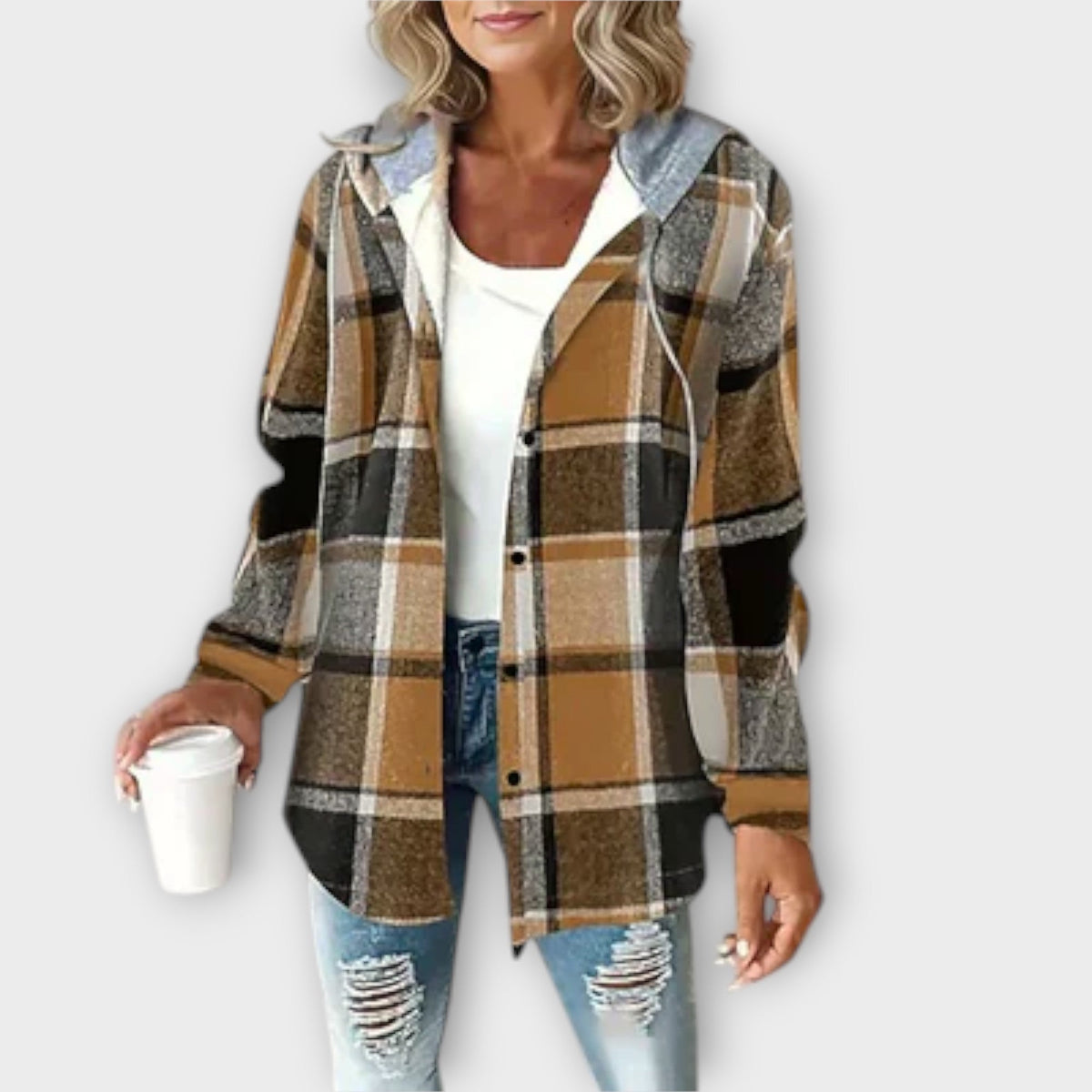Sara™ | Casual top met capuchon