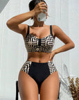 Helena - Elegante tweedelige bikini met patroon