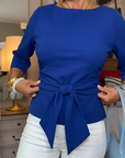 Nathalie - Stijlvolle Strik Taille Top (1+1 Gratis)