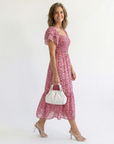 Odette | Midi Jurk met Off-Shoulder Schouders