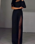 Melanie - Moderne jumpsuit met wijde pijpen