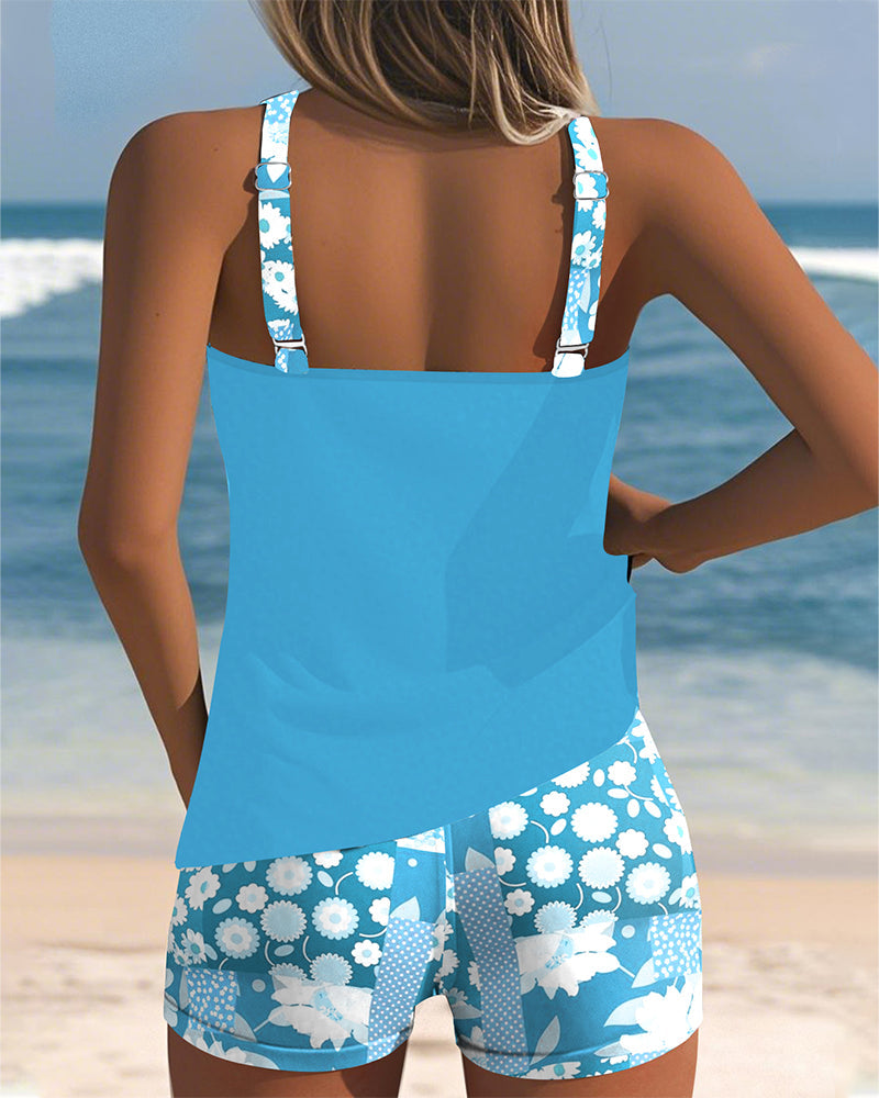 Laura - Twee-delig bikini set met bloemenprint