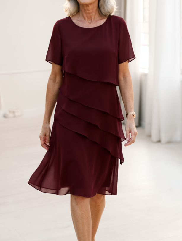 Júlia – Elegante en vloeiende jurk met ruffles