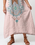 Kenza | Designer Paneel Relaxed Pocket Midi Jurk