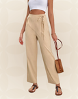 Danique - Casual Broek Met Wijde Pijpen