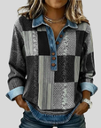 Meridell™ | Kleurblok Print Sweatshirt