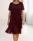 Juliette | Elegante, vloeiende jurk met ruches