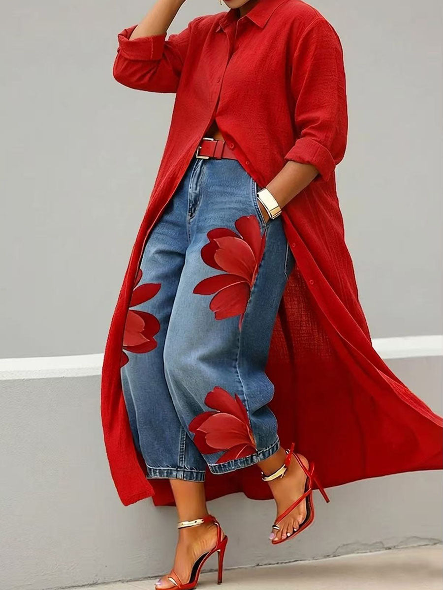 Emma | Elegante Loose fit spijkerbroek