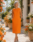 Marjolein | Midi-jurk met zakken