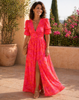 Paloma - Maxi Jurk met Pofmouwen