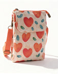 Elvira - Vintage Schoudertas met rits en magnetische sluiting
