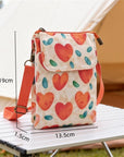 Elvira - Vintage Schoudertas met rits en magnetische sluiting