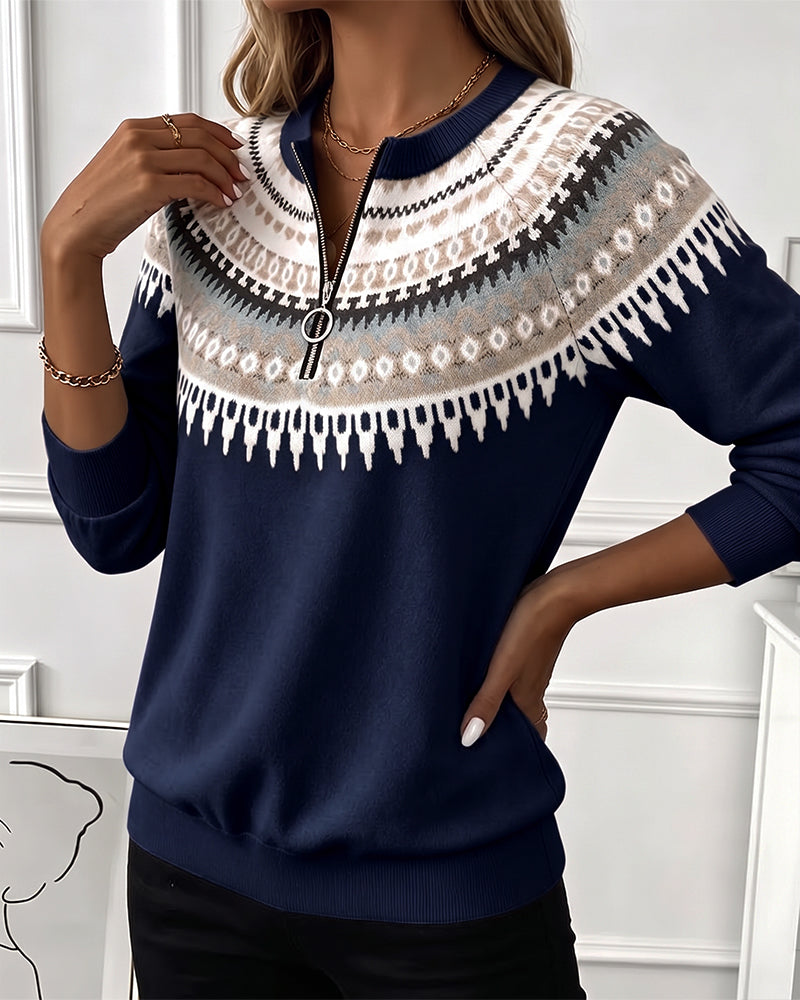 Annemieke | Sweatshirt met rits