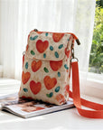 Elvira - Vintage Schoudertas met rits en magnetische sluiting