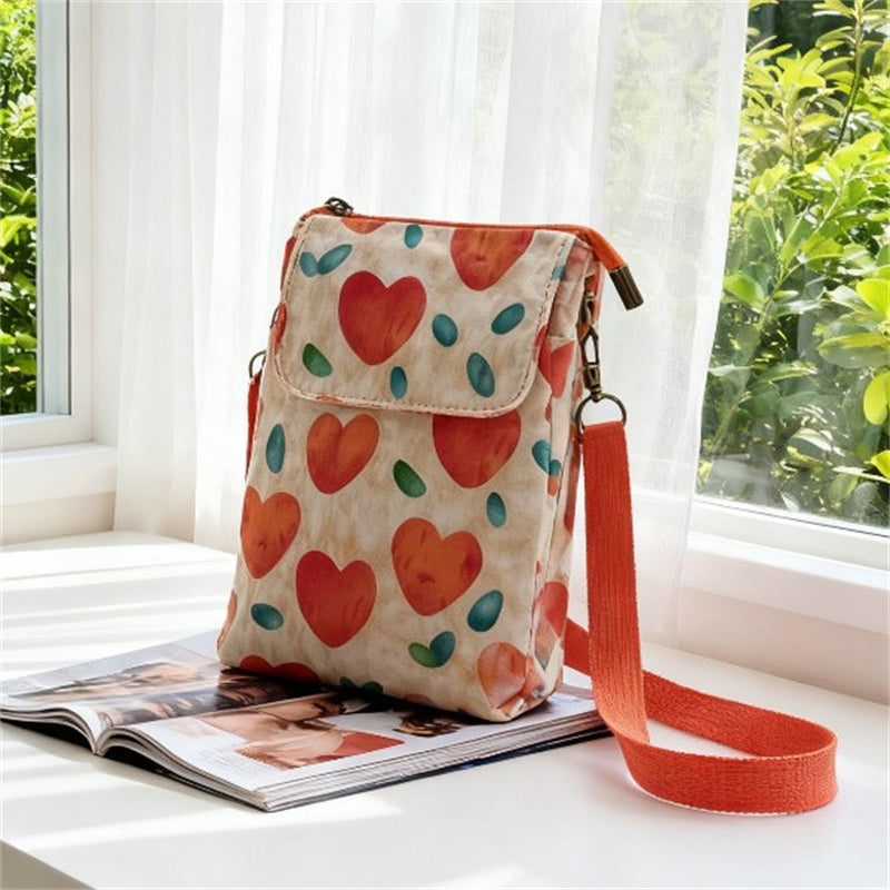 Elvira - Vintage Schoudertas met rits en magnetische sluiting