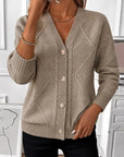 Aileen | Vintage kabelgebreide buttoncardigan