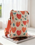 Elvira - Vintage Schoudertas met rits en magnetische sluiting