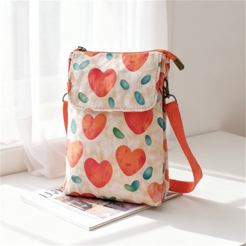 Elvira - Vintage Schoudertas met rits en magnetische sluiting