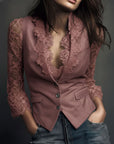 Teresa | Blazer met Semi-doorzichtige Mouwen