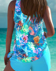 Trudy – Elegante tankini met een slanker effect en bijpassende short