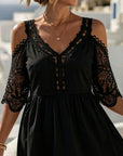 Lisette | Off-Shoulder Kanten Jurkje