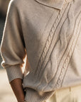 Janne - Pullover Coltrui met mooie details en knopen