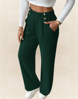 Anita - Fijne rechte Casual broek met mooie details