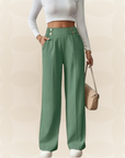 Anita - Fijne rechte Casual broek met mooie details