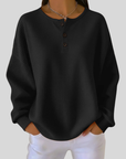 Nessa™ | Casual Henley Sweatshirt