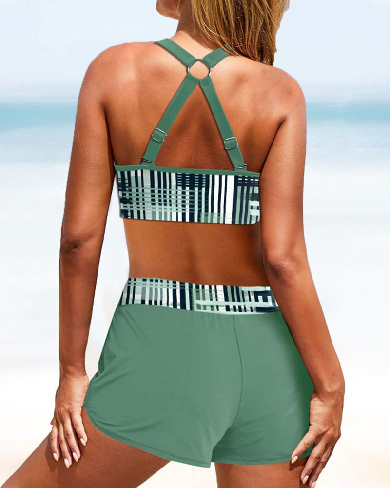 Noortje | Flatterende bikini met hoge taille en ribbels