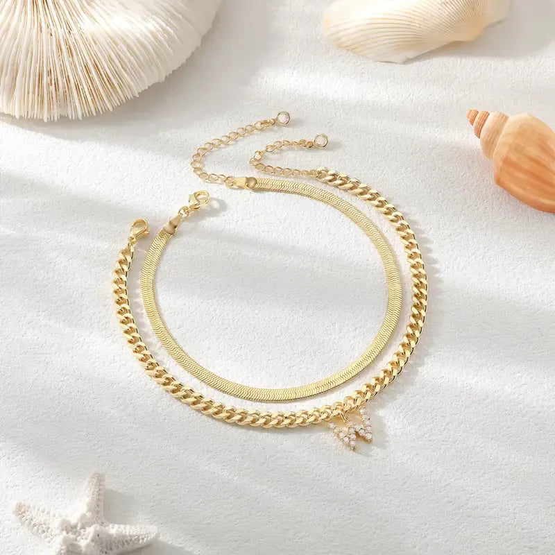 Ariane - Enkelketting met letter - een ideaal cadeau!