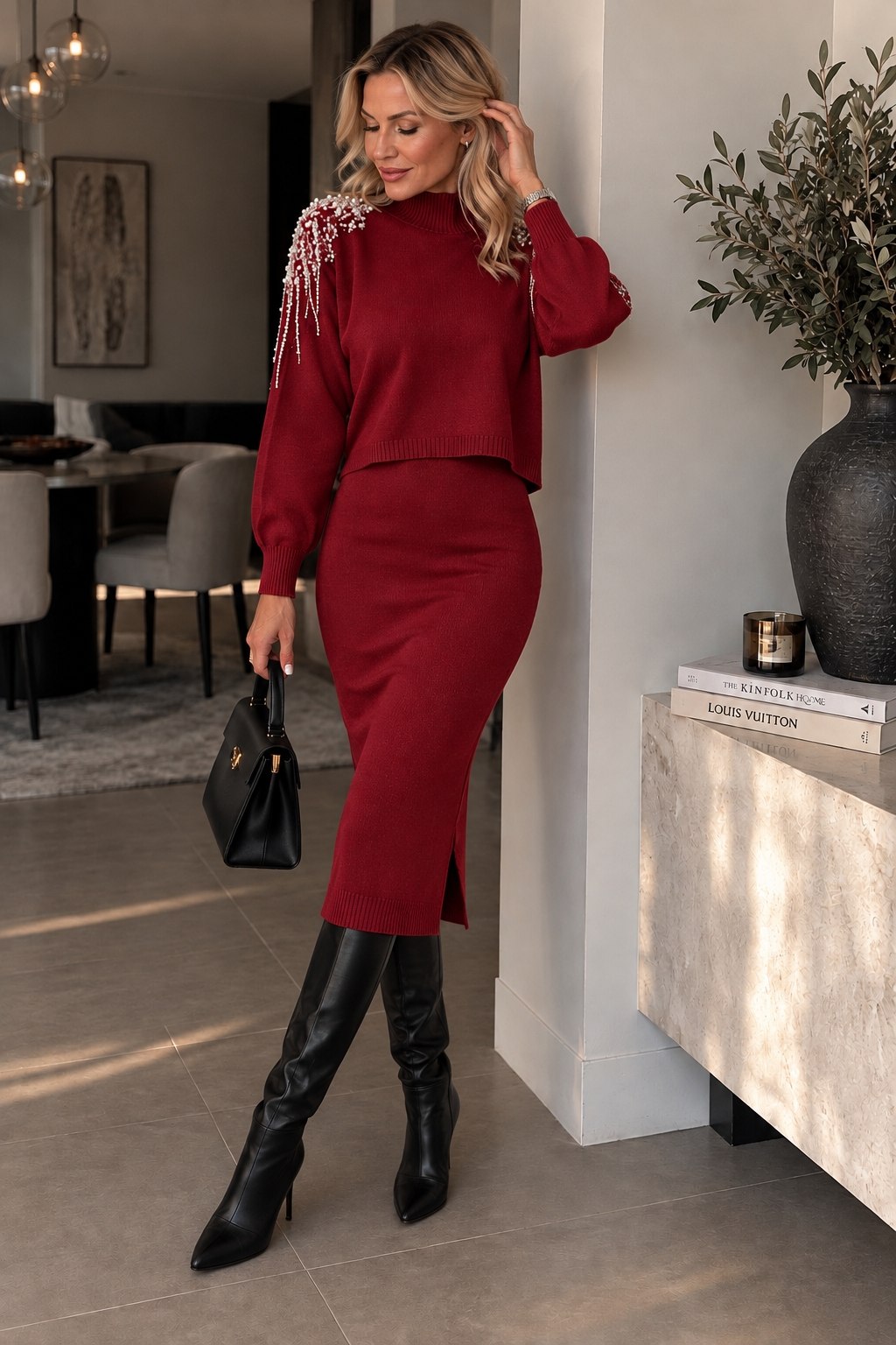 Wendela | Elegante gebreide rokset met franjes