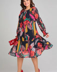Florida – Elegante bloemenjurk
