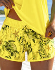 Tankini Stijlvolle Zeeprint Splits