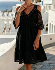 Lisette | Off-Shoulder Kanten Jurkje